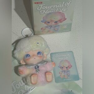 POP MART Journal of New Life Pastel Plush Baby Keychain